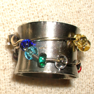 Multi metal spinner ring by Judy Bjorkman